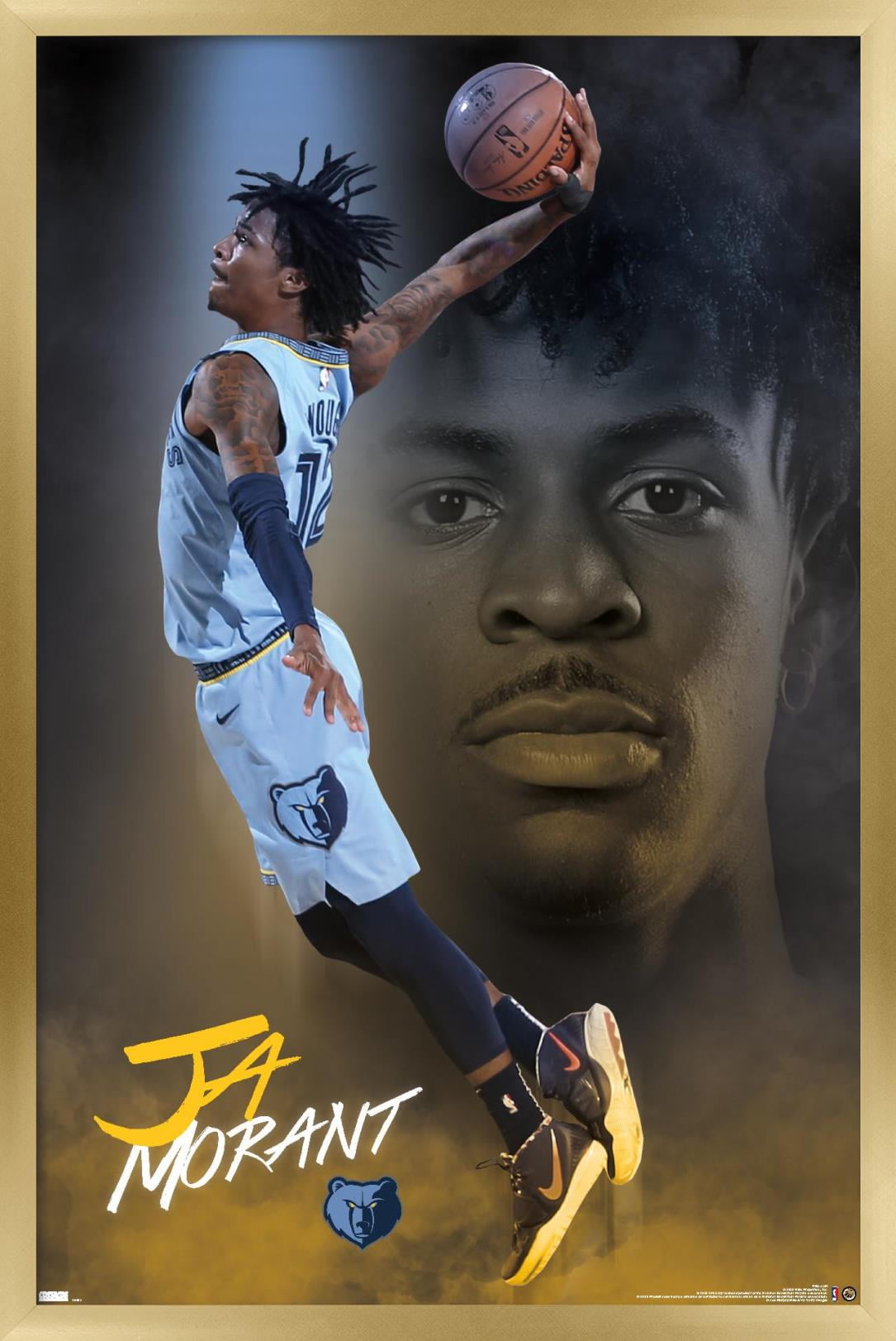 NBA Memphis Grizzlies - Ja Morant 20 Wall Poster, 22.375" x 34", Framed