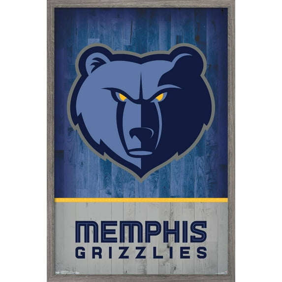 NBA Memphis Grizzlies - Logo 18 Wall Poster, 14.725" x 22.375", Framed