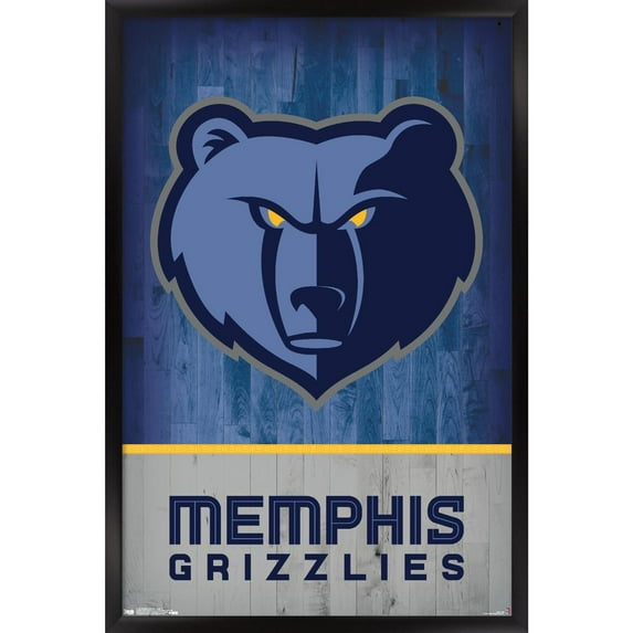 NBA Memphis Grizzlies - Logo 18 Wall Poster, 22.375" x 34", Framed