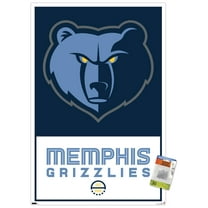 NBA Memphis Grizzlies - Logo 21 Wall Poster with Pushpins, 22.375" x 34"