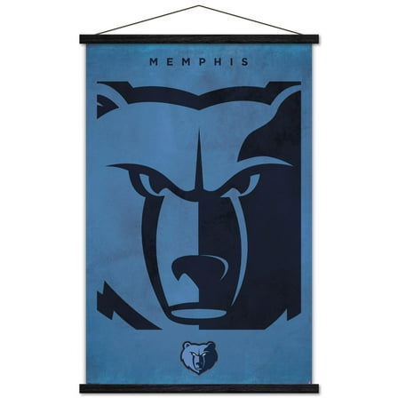 NBA Memphis Grizzlies - Logo 25 Wall Poster with Magnetic Frame, 22.375" x 34"