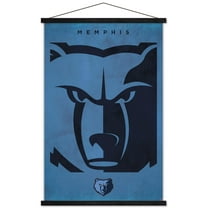 NBA Memphis Grizzlies - Logo 25 Wall Poster with Magnetic Frame, 22.375" x 34"