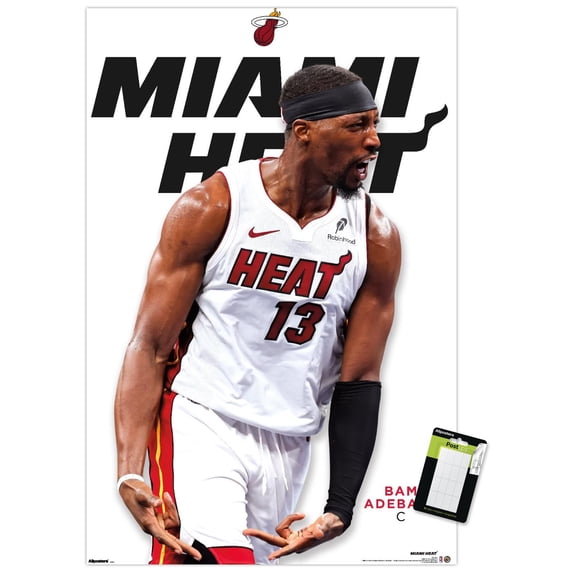 NBA Miami Heat - Bam Adebayo Feature Series 25 Wall Poster, 22.375" x 34"