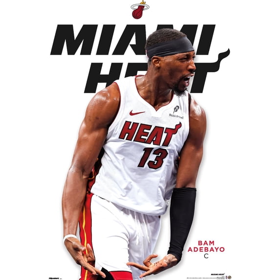 NBA Miami Heat - Bam Adebayo Feature Series 25 Wall Poster, 22.375" x 34"