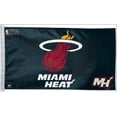 thumbnail image 1 of NBA Miami Heat Car Flag, One Size, Team Color Heavy Duty Fabric Flag, 1 of 1