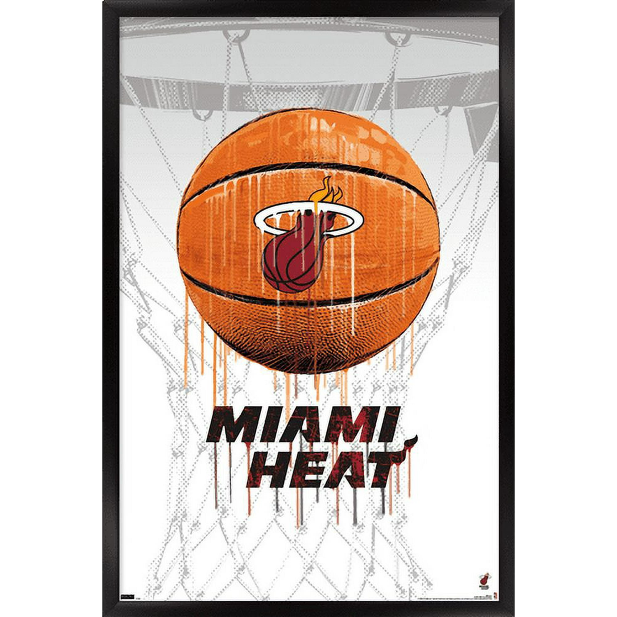 NBA Miami Heat adult medium size basketball shoes design T-shirt
