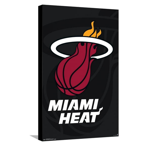 NBA Miami Heat - Logo 14 Canvas Wall Poster, 14.725" x 22.375"