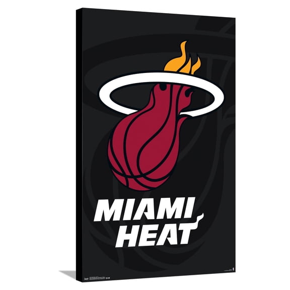 NBA Miami Heat - Logo 14 Canvas Wall Poster, 22.375" x 34"