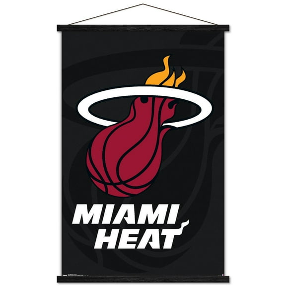 NBA Miami Heat - Logo 14 Wall Poster with Wooden Magnetic Frame, 22.375" x 34"