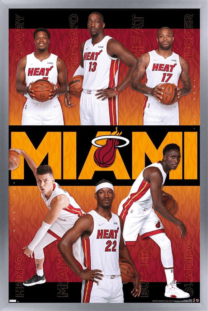 NBA Miami Heat - Team 21 Wall Poster, 14.725" x 22.375", Framed