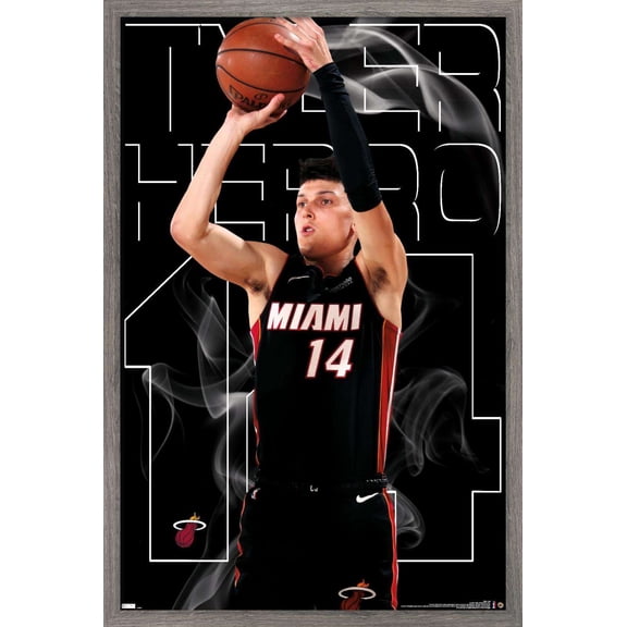 NBA Miami Heat - Tyler Herro 20 Wall Poster, 14.725" x 22.375", Framed