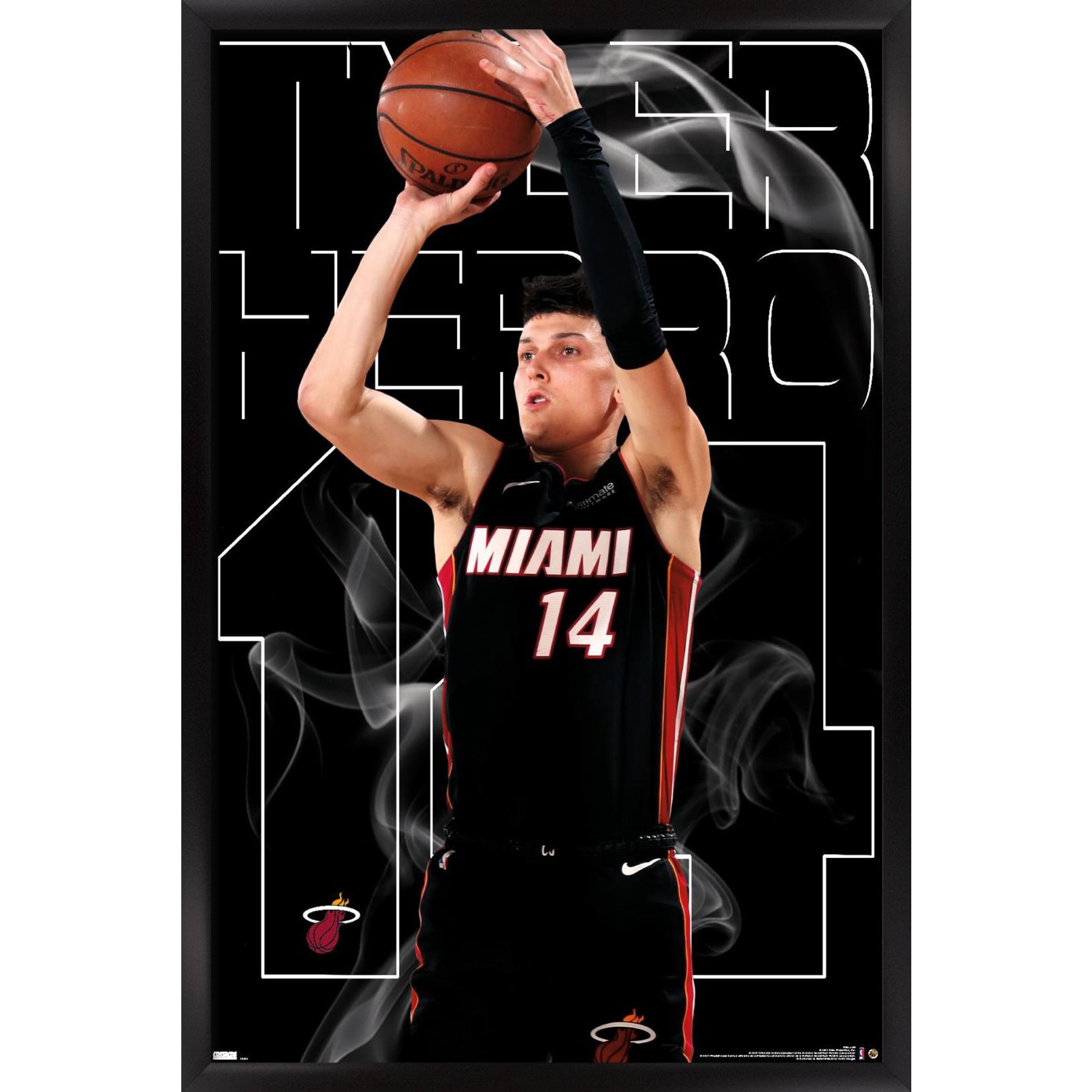 NBA Miami Heat - Tyler Herro 20 Wall Poster, 22.375" x 34", Framed