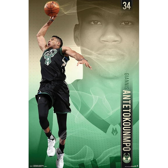 NBA Milwaukee Bucks - Giannis Antetokounmpo 17 Wall Poster, 22.375" x 34"