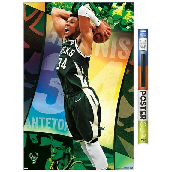 NBA Milwaukee Bucks - Giannis Antetokounmpo 21 Wall Poster, 22.375" x 34"