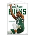thumbnail image 1 of NBA Milwaukee Bucks - Giannis Antetokounmpo Feature Series 24 Wall Poster with Magnetic Frame, 22.375" x 34", 1 of 5