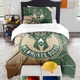 thumbnail image 1 of NBA Milwaukee Bucks Officially Licensed Comforter & Sham set Twin/Twin XL, 1 of 3