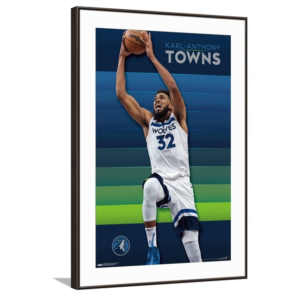 NBA Minnesota Timberwolves - Karl-Anthony Towns 23 Canvas Wall Poster, 22.375" x 34"
