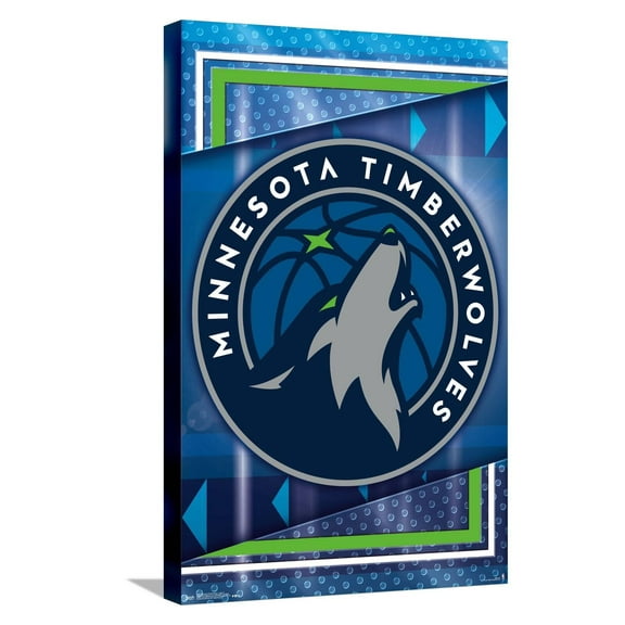 NBA Minnesota Timberwolves - Logo 17 Canvas Wall Poster, 14.725" x 22.375"