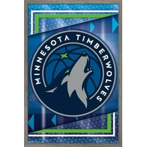 NBA Minnesota Timberwolves - Logo 17 Wall Poster, 14.725" x 22.375", Framed