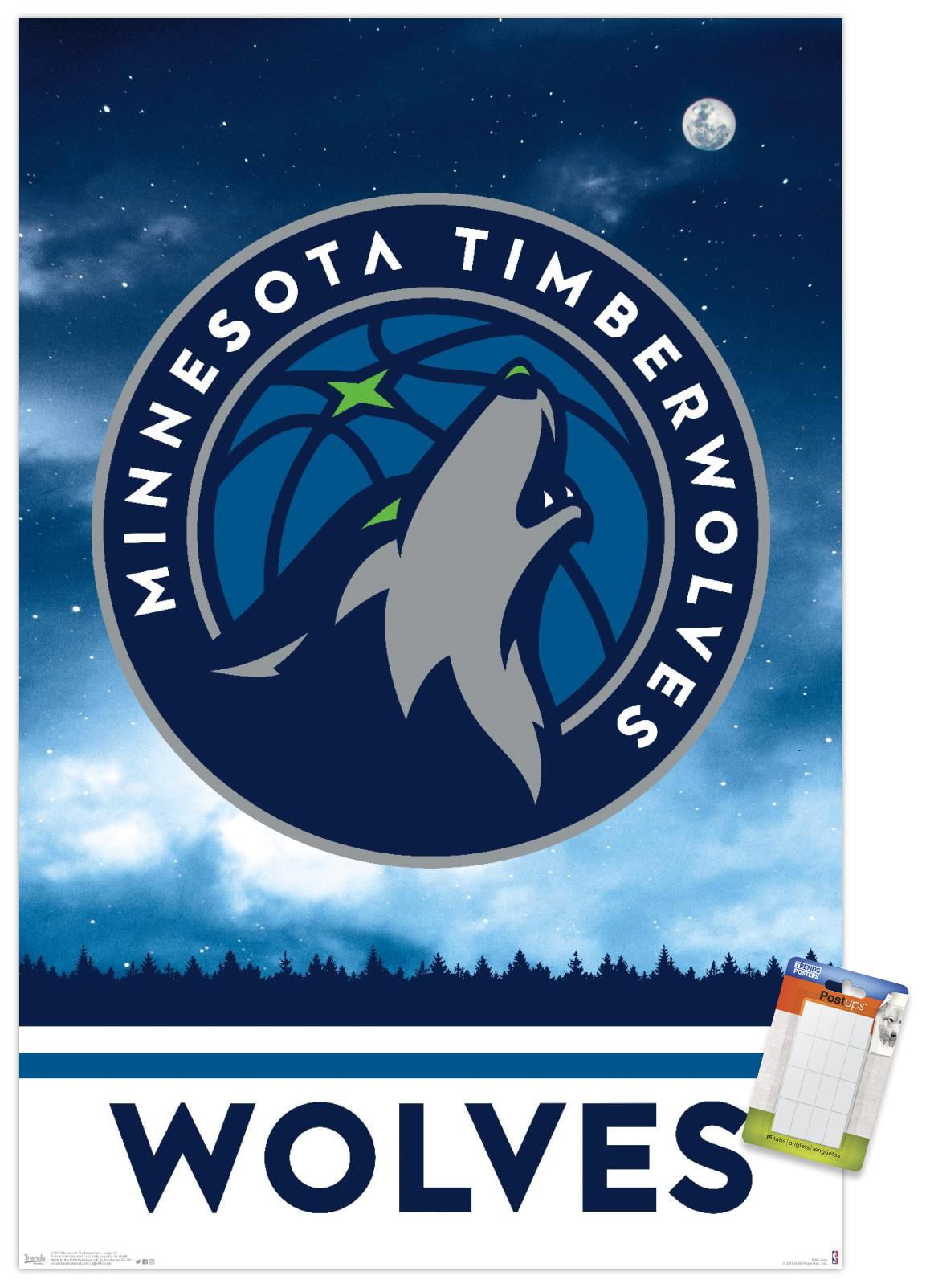Minnesota Timberwolves: Logo Minis - Officially Licensed NBA