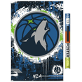 thumbnail image 1 of NBA Minnesota Timberwolves - Maximalist Logo 23 Wall Poster, 22.375" x 34", 1 of 5