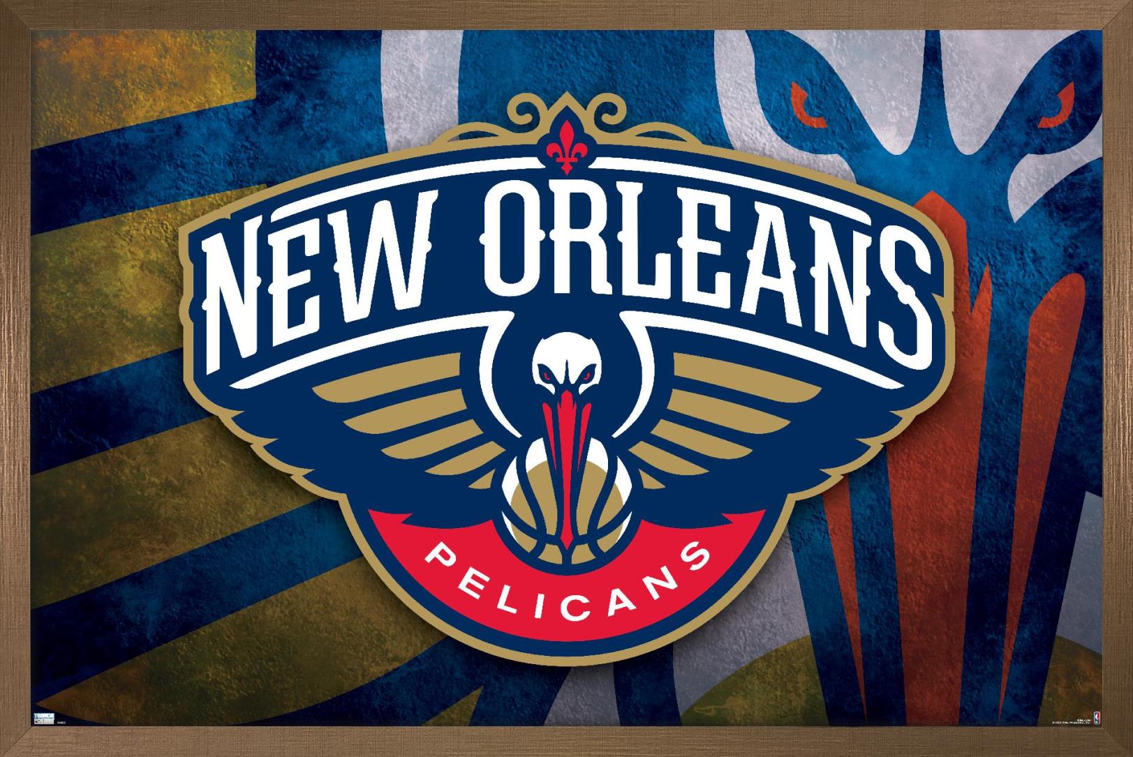 NBA New Orleans Pelicans - Logo 20 Wall Poster, 14.725" x 22.375", Framed - image 1 of 5