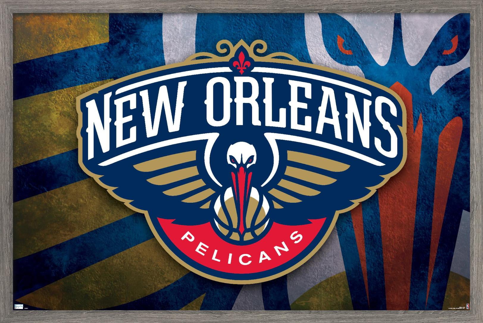 NBA New Orleans Pelicans - Logo 21 Wall Poster with Push Pins