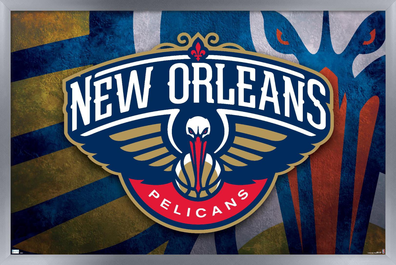 NBA New Orleans Pelicans - Logo 20 Wall Poster, 22.375 x 34