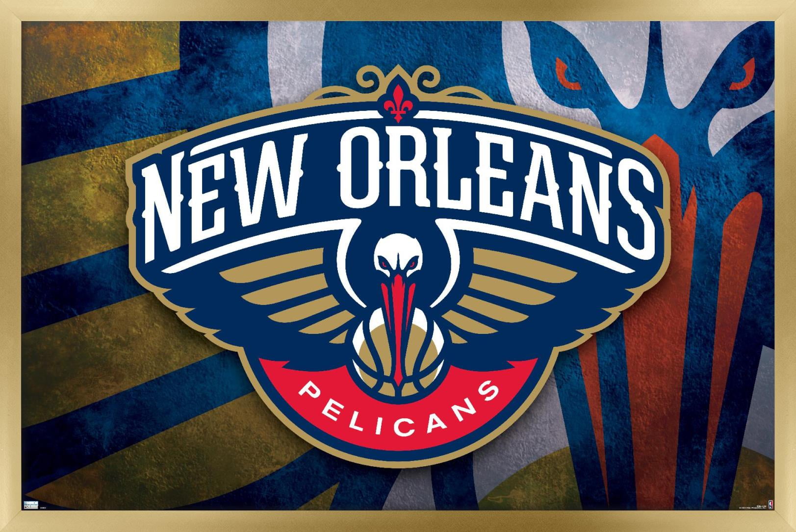 NBA New Orleans Pelicans - Logo 20 Wall Poster, 22.375 inch x 34 inch, POD20092EC