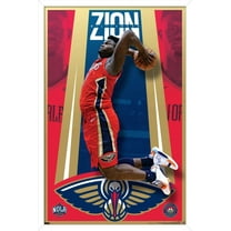 NBA New Orleans Pelicans - Zion Williamson 20 Wall Poster, 22.375" x 34", Framed