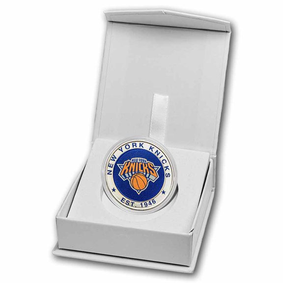 NBA New York Knicks 1 oz Silver Colorized Round (w/Box)