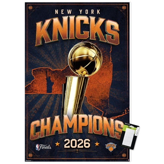 NBA New York Knicks - 2026 NBA Finals Team Logo Wall Poster, 22.375" x 34"