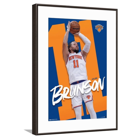 NBA New York Knicks - Jalen Brunson 24 Canvas Wall Poster, 14.725" x 22.375"