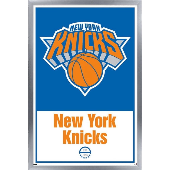 NBA New York Knicks - Logo 21 Wall Poster, 14.725" x 22.375", Framed