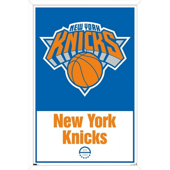 NBA New York Knicks - Logo 21 Wall Poster, 22.375" x 34", Framed