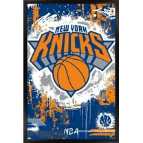 NBA New York Knicks - Maximalist Logo 23 Wall Poster, 22.375" x 34" Framed