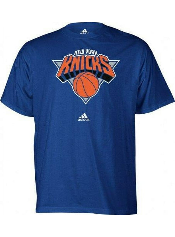 NBA New York Knicks Short Sleeve Adidas T-Shirt, Blue