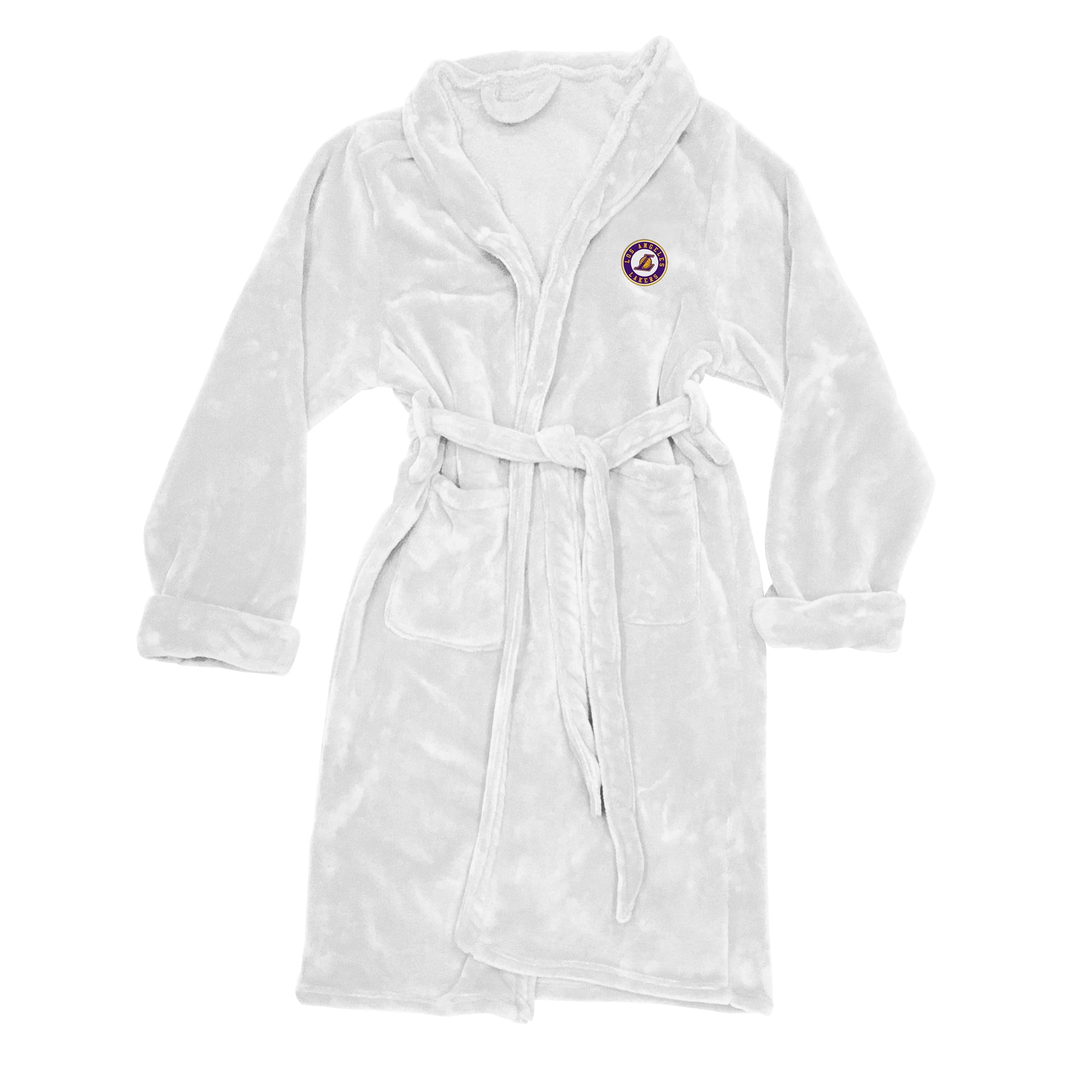 NBA Officially Licensed Los Angeles Lakers Men's Silk Touch Bathrobe L/XL
