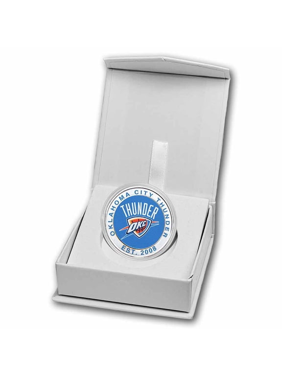 Oklahoma City Thunder 1 oz Silver Colorized Round (w/Box)
