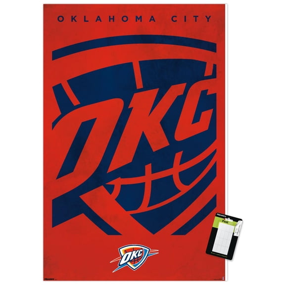 NBA Oklahoma City Thunder - Logo 25 Wall Poster, 22.375" x 34"