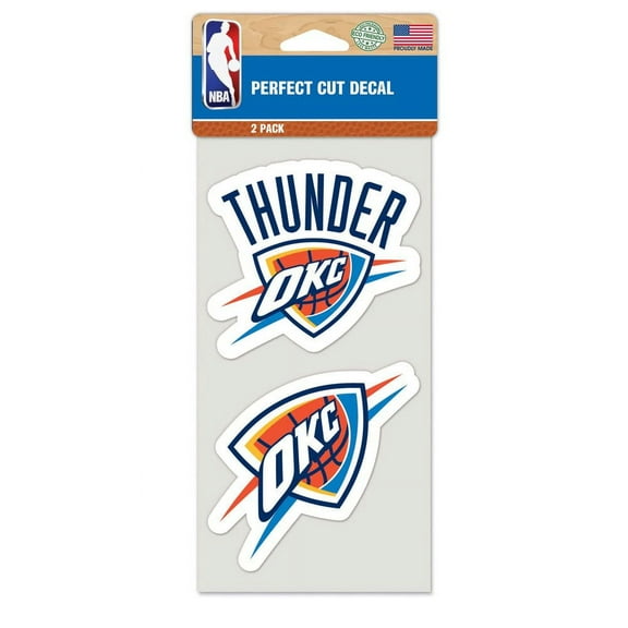 NBA Oklahoma City Thunder Prime 4" x 8" 2 Pack Perfect Cut Deca