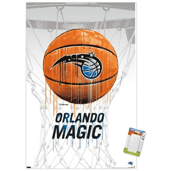 NBA Orlando Magic - Drip Basketball 21 14.72" x 22.37" Poster, by Trends International