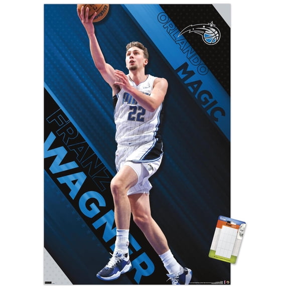 NBA Orlando Magic - Franz Wagner 23 Wall Poster, 14.725" x 22.375"