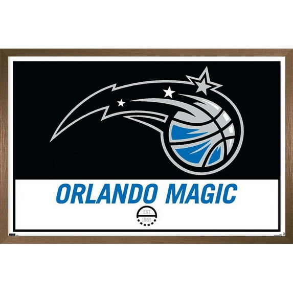 NBA Orlando Magic - Logo 21 Wall Poster, 22.375" x 34", Framed