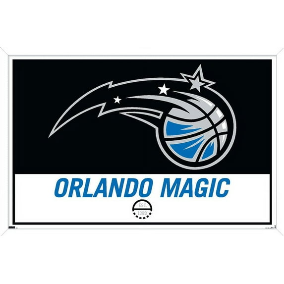 NBA Orlando Magic - Logo 21 Wall Poster, 22.375" x 34", Framed