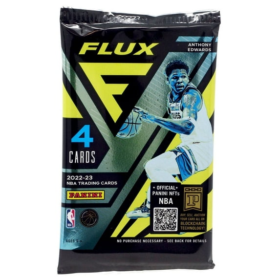 NBA Panini 2022-23 Flux Basketball Trading Card BLASTER Pack (4 Cards)