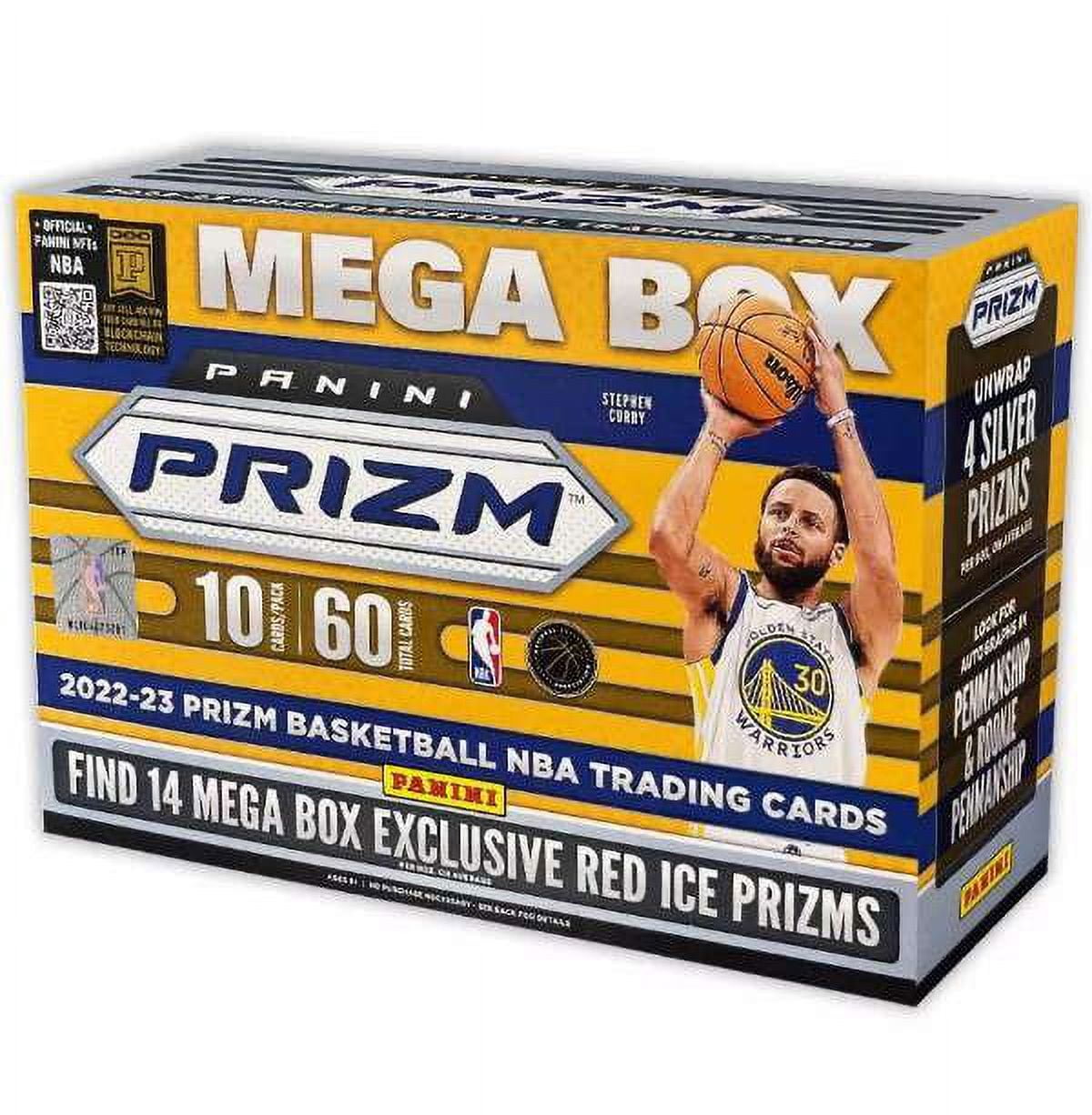 NBA Panini 2022-23 Prizm Basketball Trading Card MEGA Box (6 Packs, 14 Red Ice Prizms)