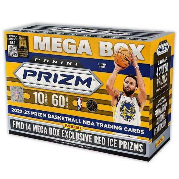 NBA Panini 2022-23 Prizm Basketball Trading Card MEGA Box (6 Packs, 14 Red Ice Prizms)