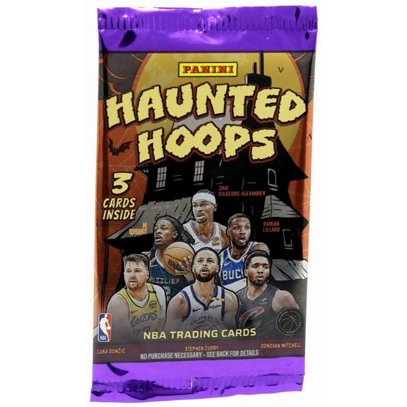 NBA Panini 2024-25 Haunted Hoops Basketball Trading Card Booster Pack (3 Cards)