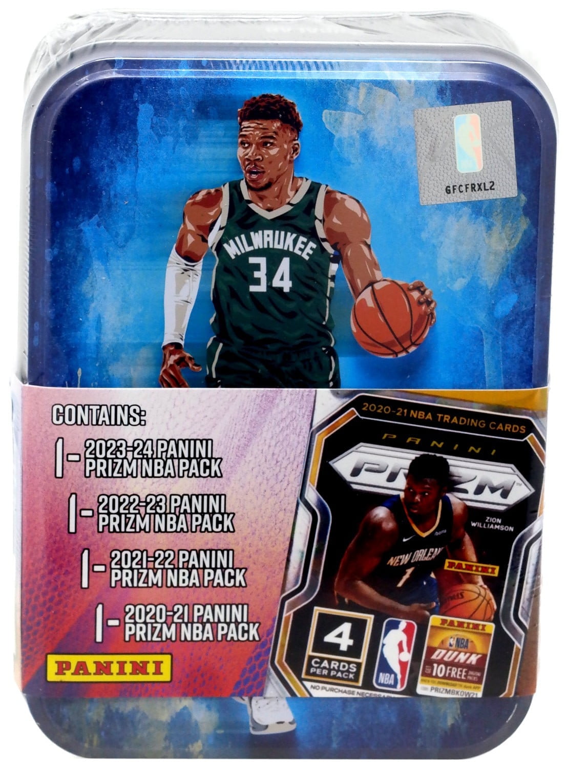 NBA Panini Giannis Antetokounmpo Trading Card COLLECTOR Tin